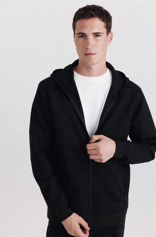 Technical hooded sweatshirt