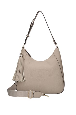 Hobo torbica od umjetne kože s resastim privjeskom