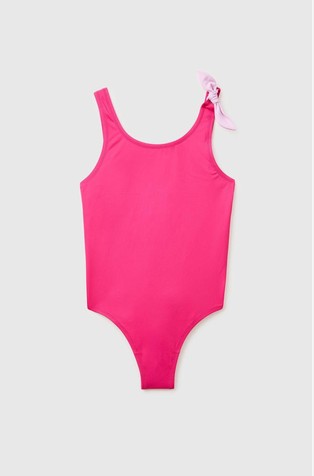 One-piece swimsuit with bow