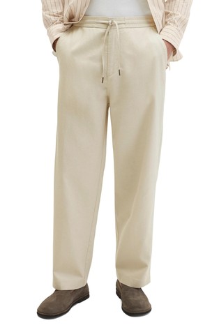 Loose fit chinos in TENCEL™ Lyocell-blend