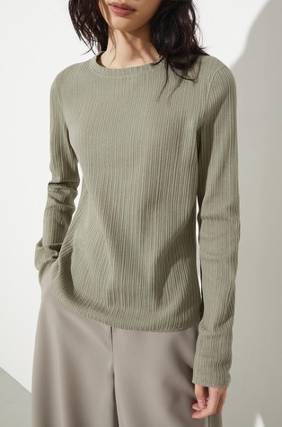 Openwork knit T-shirt