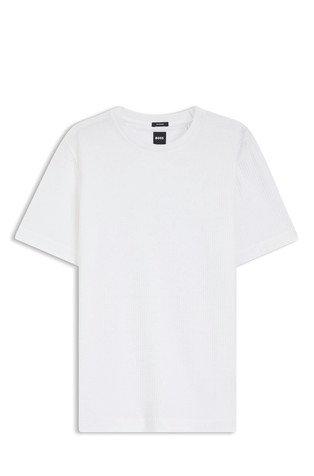 T-shirt in structured cotton