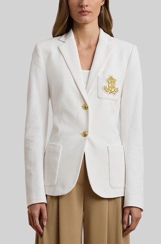 Žakard sako s logo našivkom