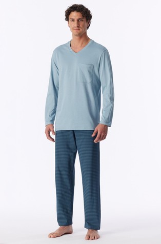 Comfort Essentials - long V-neck pajamas