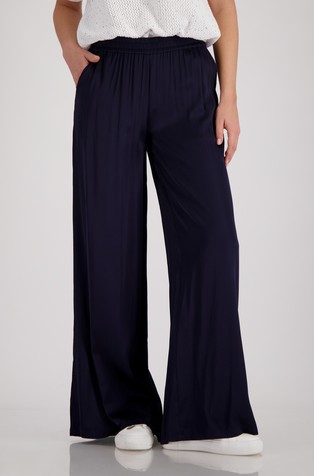 Stretch viscose Palazzo trousers