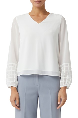 Bluza od šifona s 3D-detaljima