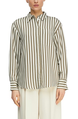 Relaxed fit prugasta košulja od mješavine viskoze