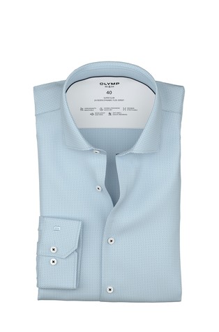 No. 6 six super-slim fit košulja s mikrouzorkom