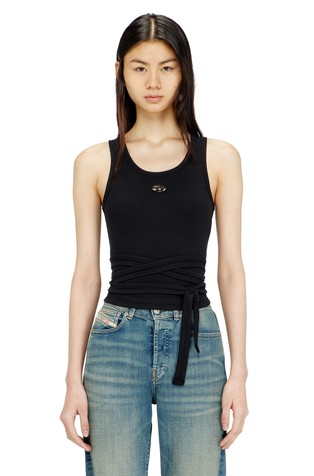 Crop top s trakama za vezanje