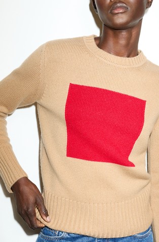 Wool and cashmere knit sweater