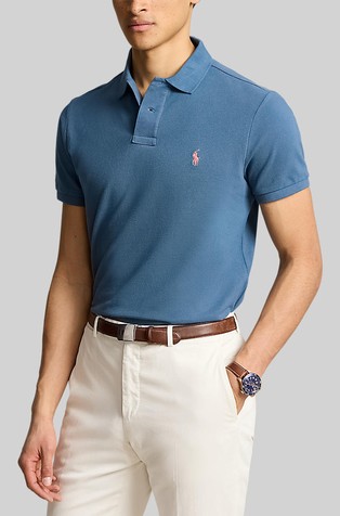 Slim fit pamučna polo majica