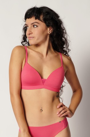 Skiny every day in cotton/lace podstavljen trokutast grudnjak