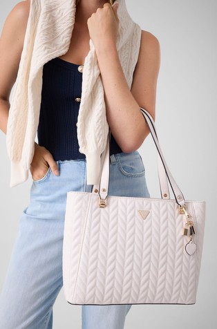 Stacey quilted tote bag