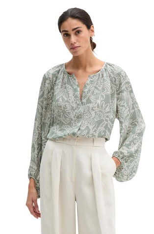 Loose fit viskozna bluza s cvjetnim uzorkom