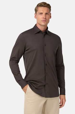 Regular fit košulja od mješavine pamuka i svile