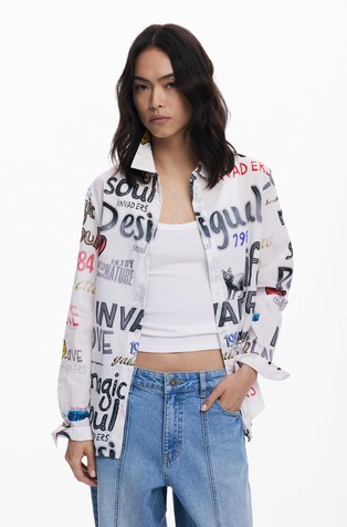 Pamučna košulja s uzorkom logotipa