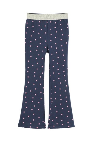 Flared leggings with pattern