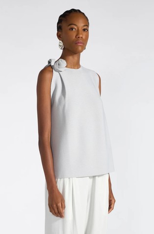 Pletena majica bez rukava od mješavine viskoze