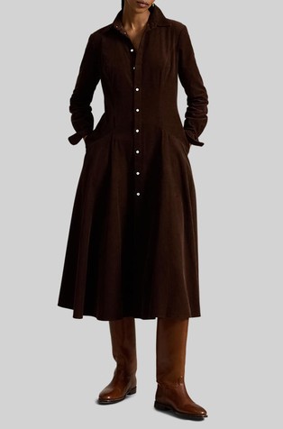 Corduroy Shirtdress