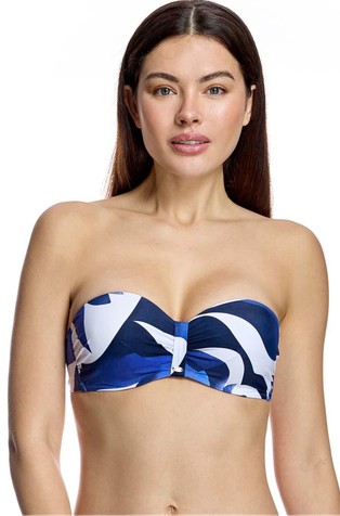 Bandeau gornji dio kupaćeg kostima s apstraktnim uzorkom