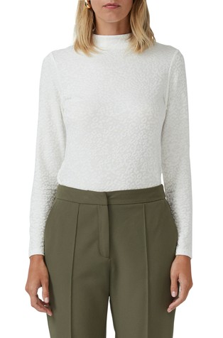 Blago sjajna majica sa žakard uzorkom