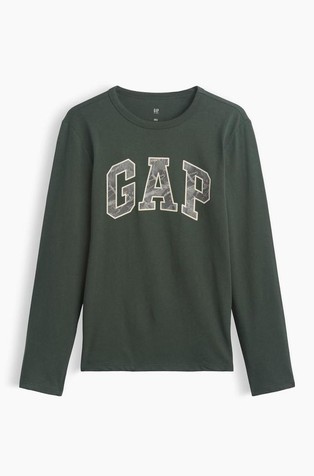 Gap logo majica dugih rukava s printom za dječake
