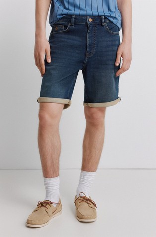 Slim fit kratke hlače od mekanog denima