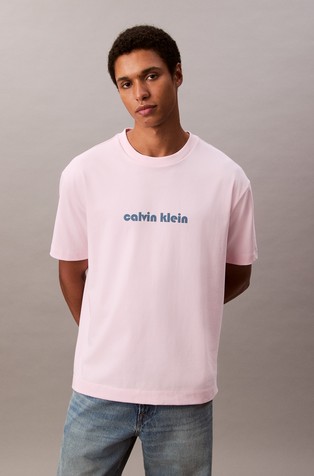 Relaxed fit logo majica od mješavine pamuka