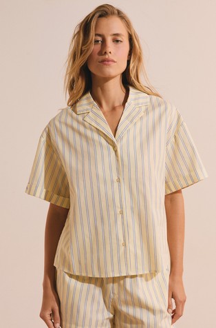 Benicio striped pyjama shirt