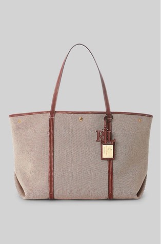 Canvas & Leather Large Emerie Tote