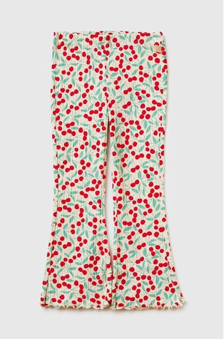 Ribbed printed leggings