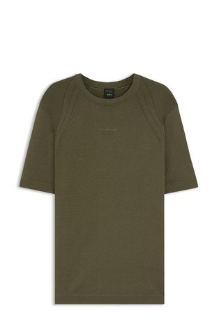 Porsche x BOSS pletena majica kratkih rukava s logotipom