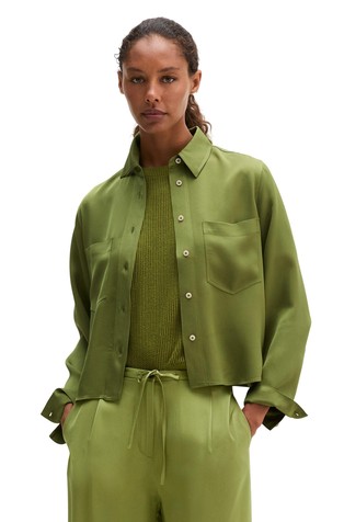 Overshirt relaxed made from viscose twill