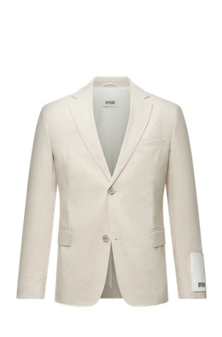 Sako od mješavine lana s jednorednim kopčanjem