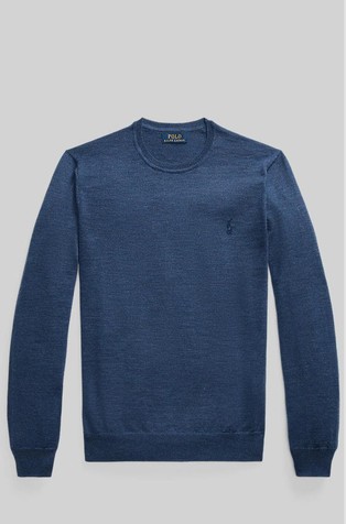 Slim Fit Washable Wool Crewneck Sweater