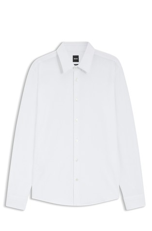 Slim fit košulja od performance-stretch teksturirane tkanine