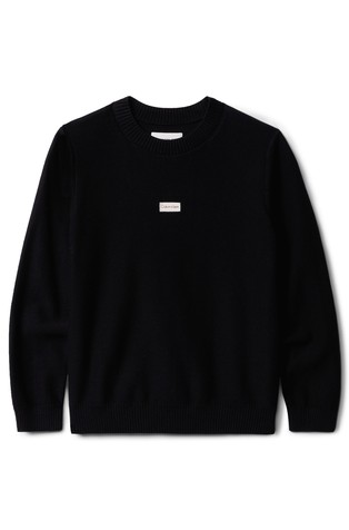 Pleten pamučni pulover s logotipom