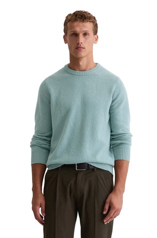 Regular fit pulover od vunene pređe od tvida