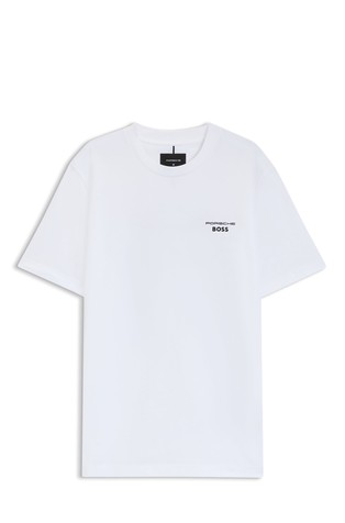 Porsche x BOSS majica od merceriziranog pamuka s otiskom straga