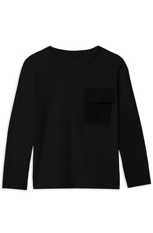 Majica dugih rukava s džepom na prsima