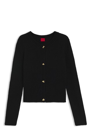 Kardigan s gumbima zlatne boje