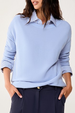 Oversized fit pleten vuneni pulover