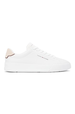 Logo Court Trainers in Leather