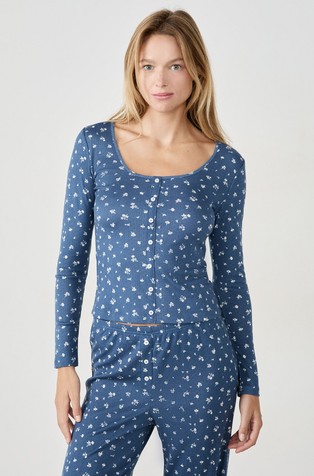 Bethany gornji dio pidžame s cvjetnim uzorkom