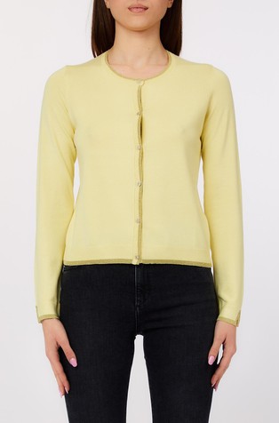 Kardigan sa svjetlucavim obrubima