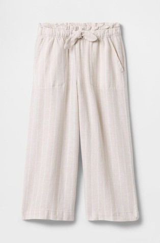Hlače od mješavine lana za djevojčice