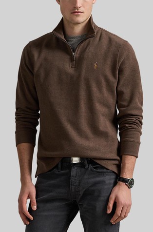 Pleten pamučni pulover s djelomičnim kopčanjem