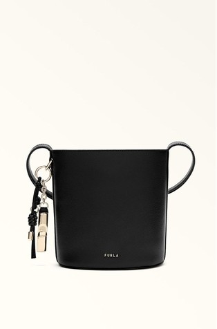 Mini kožna bucket torbica