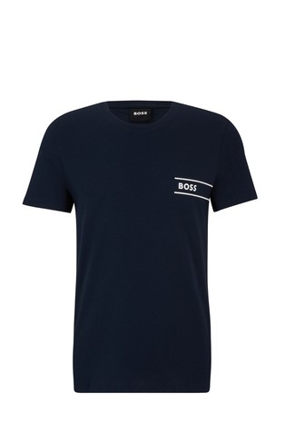 Pamučna potkošulja s logotipom i prugama