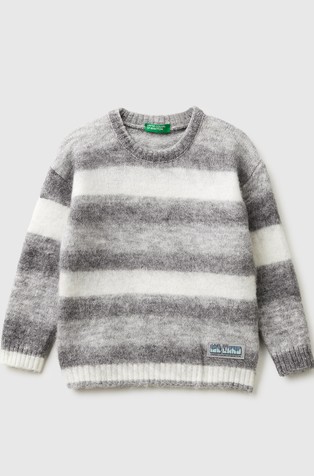 Pleten pulover od mješavine s vunom i alpakom